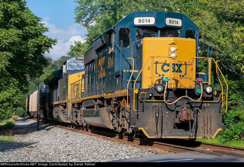 CSX 8014 leads E725